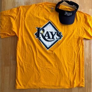 Tampa Bay Rays T-Shirt and Visor